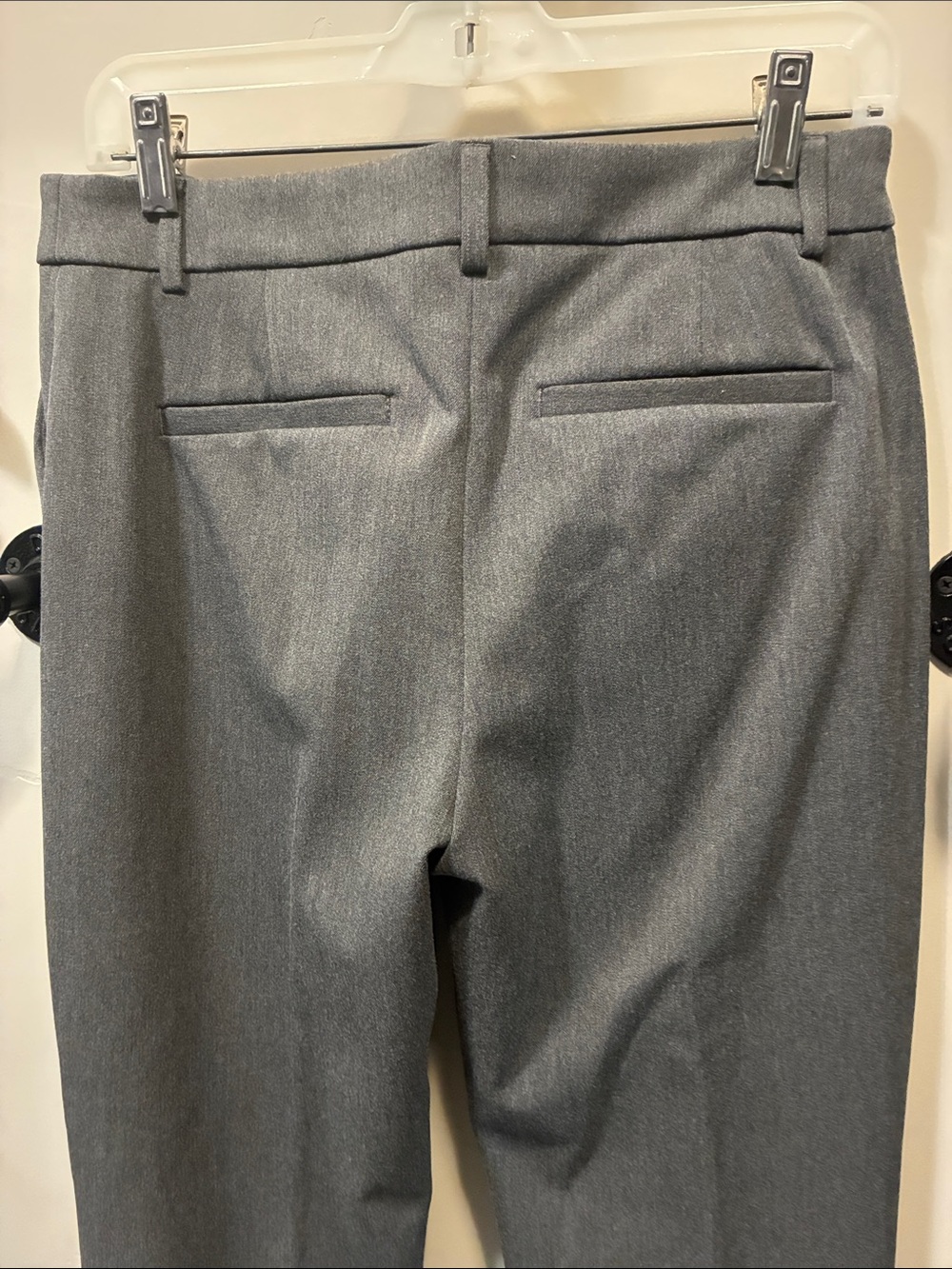 Express Editor Women's Gray Tailored Dress Trousers - Picture 2 of 4